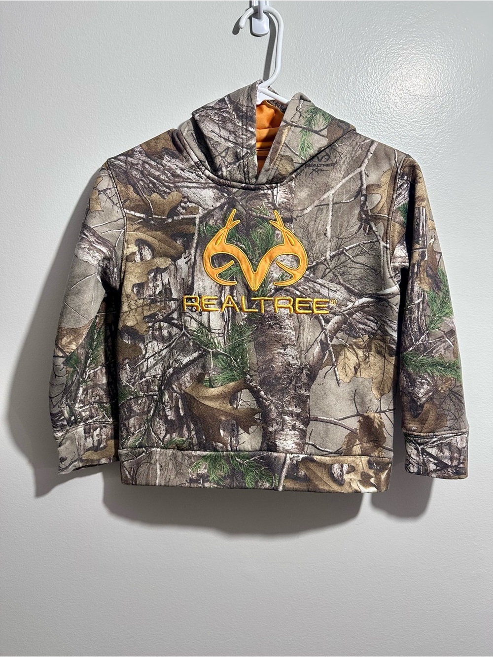 Realtree Camo Hoodie Orange Size S (1400)